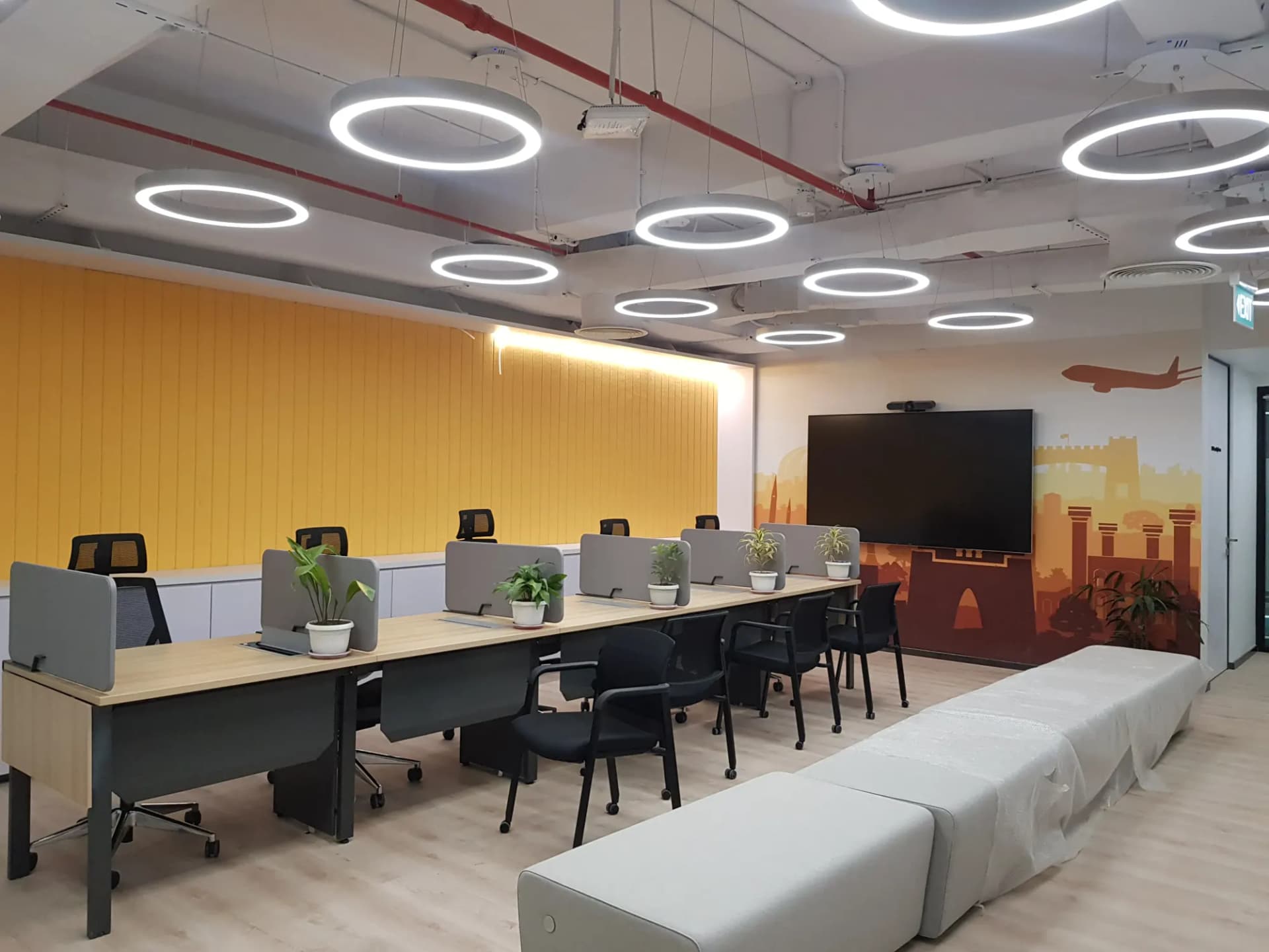 The Hive reception and business-address area